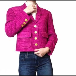 Vintage Pink Carlisle Silk Matke Blazer